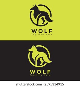 vector Wolf Logo Design illustration 