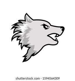 vector wolf logo object  illustration