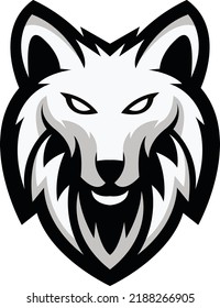 Vector of wolf sport logo, fox head illustration vector drawing, Brave wolf head mascot Logo design. Vector Template Illustration Design. Mascot Brave fox Logo design any kind of graphic work