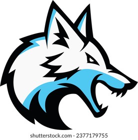 Vector wolf sport logo