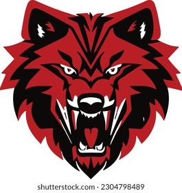 Vector of wolf sport logo, Wolf head vector drawing, Wolf head mascot Logo design, Wolf Logo design any kind of graphic work. Vector Template Illustration Design.

