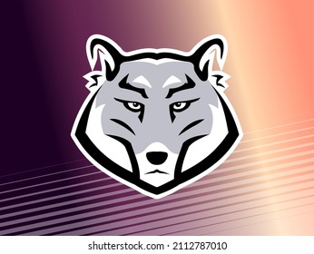 Vector wolf sticker. Suitable as an badge for a boy scout, an icon for an application or as a sport team mascot.
(You can separate the logo from the background).