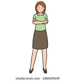 vector of woman