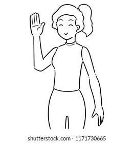 vector of woman