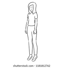 vector of woman