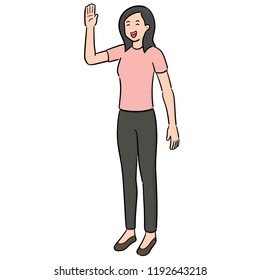 vector of woman