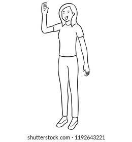 vector of woman