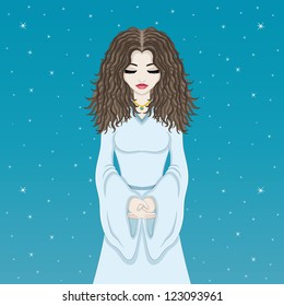 Vector. Woman.