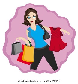 Vector. Woman.