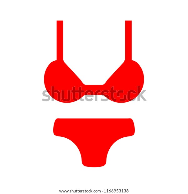 Vector Woman Bikini Illustration Isolated Lingerie Stock Vector Royalty Free