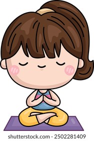 a vector of a woman doing a yoga pose