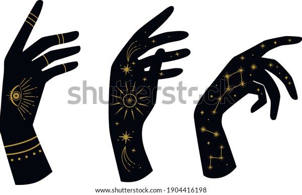 Vector Woman Hands On White Isolated Stock Vector (Royalty Free ...