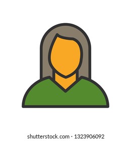  Vector Woman Icon