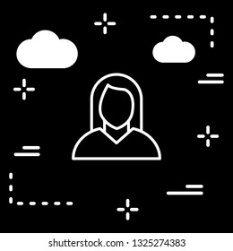  Vector Woman Icon