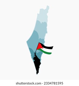 Vektorillustration Der Palästina Flagge Mit Zerrissenem Ornament, Palästina  Flagge, Vektor, Zerrissene Fahne PNG und Vektor zum kostenlosen Download