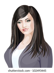 Vector of  woman portrait