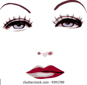 vector - woman portrait