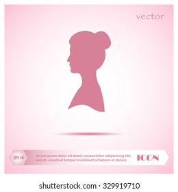 vector woman profiles