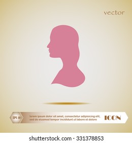 vector woman profiles