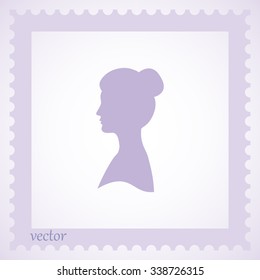 vector woman profiles