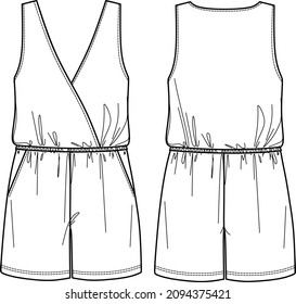 1,150 Jumpsuit technical drawing Images, Stock Photos & Vectors ...