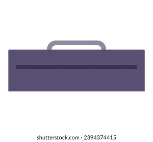 Vector womans classic clutch of gray color with metal clasp isolated on white. Classic quilted flap bag. Small leather elegant purse. Modern rectangular evening handbag. Box for interior design