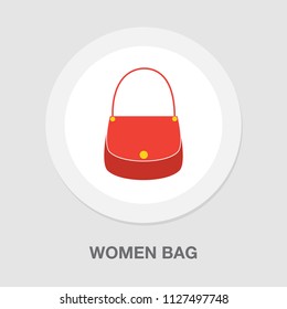 vector women bag or purse illustration isolated - beautiful, beauty and elegance shop