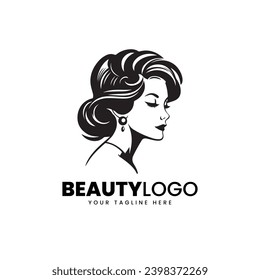 Vector Women beauty care salon logo design