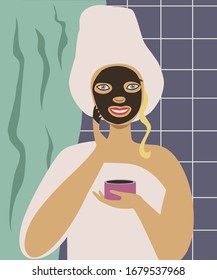 Vector women character portrait. Can be used as print, postcard, invitation, greeting card, magazine illustration, packaging design, stickers, poster, textile, element design, web design and so on.