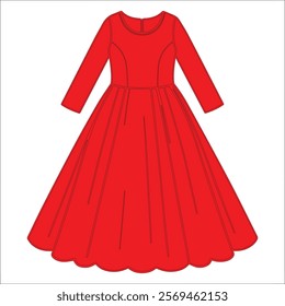  vector women dress design  by illustrator