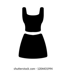 vector women dress illustration isolated. elegant and beautiful clothing fashion wear style symbol