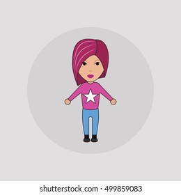 vector women in flat style