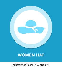 Vector Women Hat Illustration - Beauty Lady Women