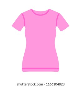 vector women shirt illustration isolated. clothing fashion textile sign symbol