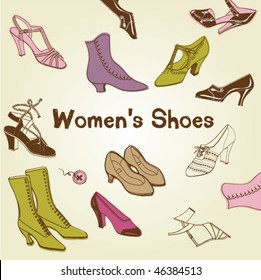 vector women shoes