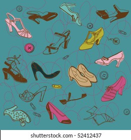 vector women shoes