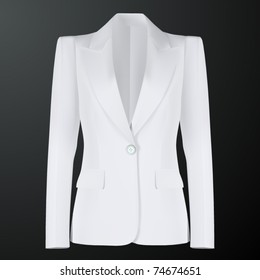 vector women white suit