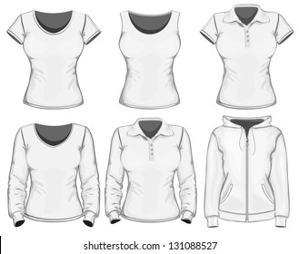 Vector. Women's clothes collection.