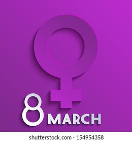 Vector women's day background. Eps10