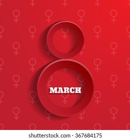 Vector women's day background. Eps10 illustration