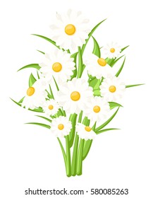 Vector women's day. Beautiful wedding bouquet isolated White background. Vector illustration.