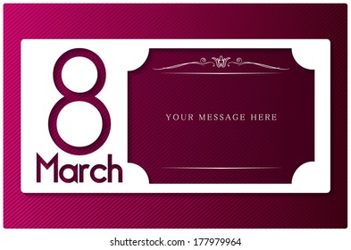 Vector Women's Day March 8 background
