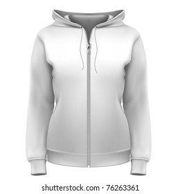 Vector. Women's hoodie.