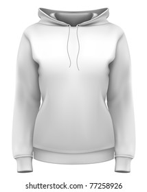 Vector. Women's hoodie.