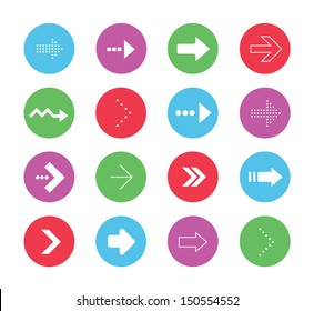 Vector Wonderful Arrows Icons Set 2
