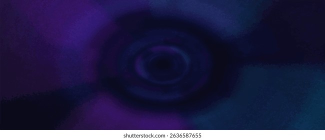 Vector wonderful swirling backdrop with space for text. Beautiful volute fluid surface vivid turquoise color with glowing white center in middle of funnel