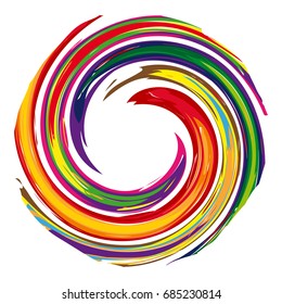 Vector wonderful swirling backdrop with space for text