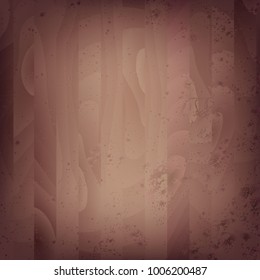 Vector wood background. Brown wood texture.