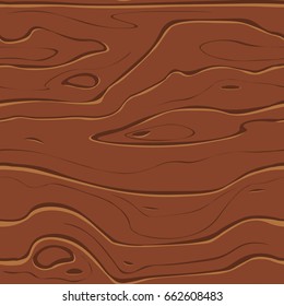 Vector Wood Background, Cartoon Seamless Pattern.
