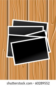 vector wood background and photos